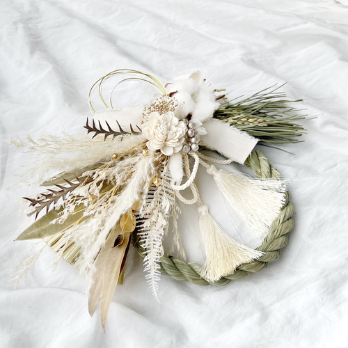 冬限定2025 特集掲載作品＊しめ縄 【2WAYとりはずしてスワッグに