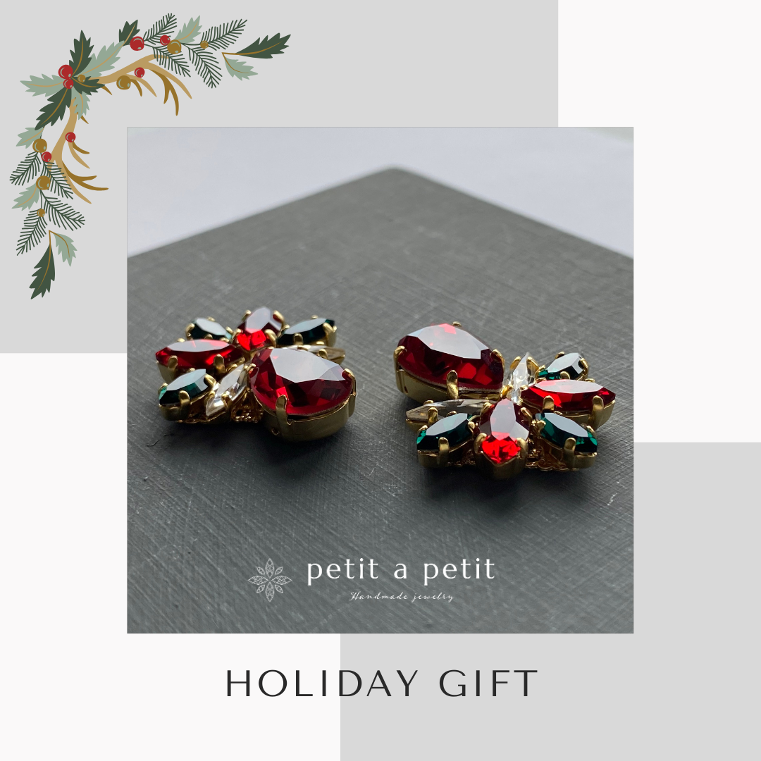 Creema限定・クリスマス限定】スワロフスキー®︎ ブローチ Muguet 2way