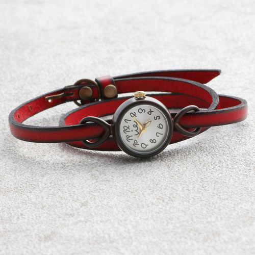 ブレスウォッチ シルバーマットフェイスと選べるレザーの