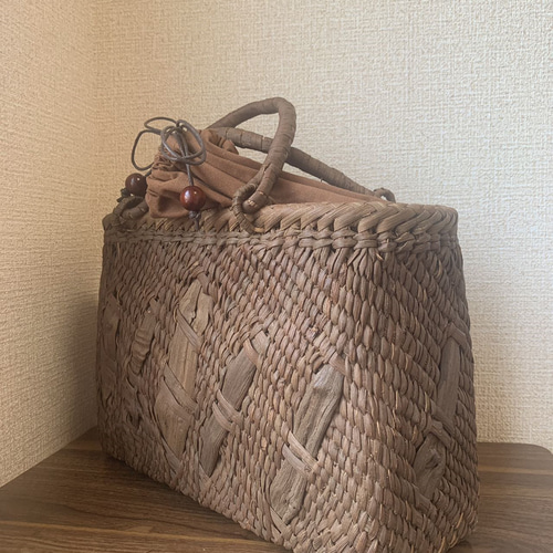 国産山葡萄 手作り かごバッグ 極細ひご、太ひご 1 かごバッグ 伝統  
