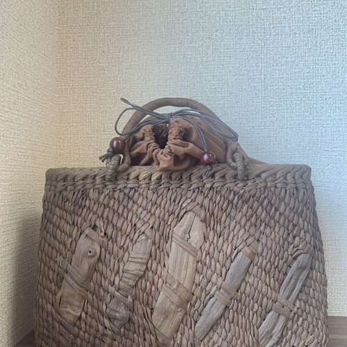 国産山葡萄手作りかごバッグ極細ひご、太ひご1