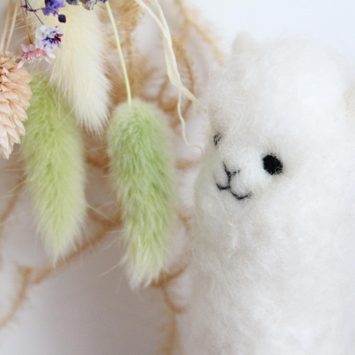 受注製作】大サイズ・ふわふわアルパカ 羊毛フェルト mochoko 通販