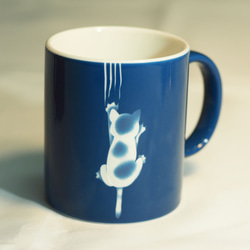 猫マグカップ 「ずりずり〜」 3枚目の画像