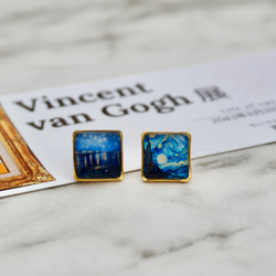 Van Gogh's life〔ピアス/イヤリング〕ゴッホ：12mm：4作品セット 5枚目の画像