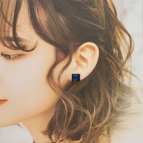 ゴッホ展】Van Gogh's life〔ピアス/イヤリング〕12mm：4作品セット