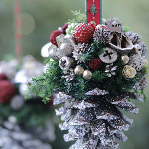 大人気オリーブ すぐに飾れる クリスマスオーナメント付き 現品渡し