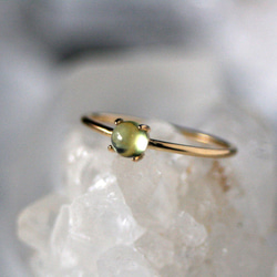 4mm*ペリドット　大粒　天然石　リング　誕生日　クリスマス　プレゼント　シンプル　指輪　8月誕生石　グリーン　緑 9枚目の画像