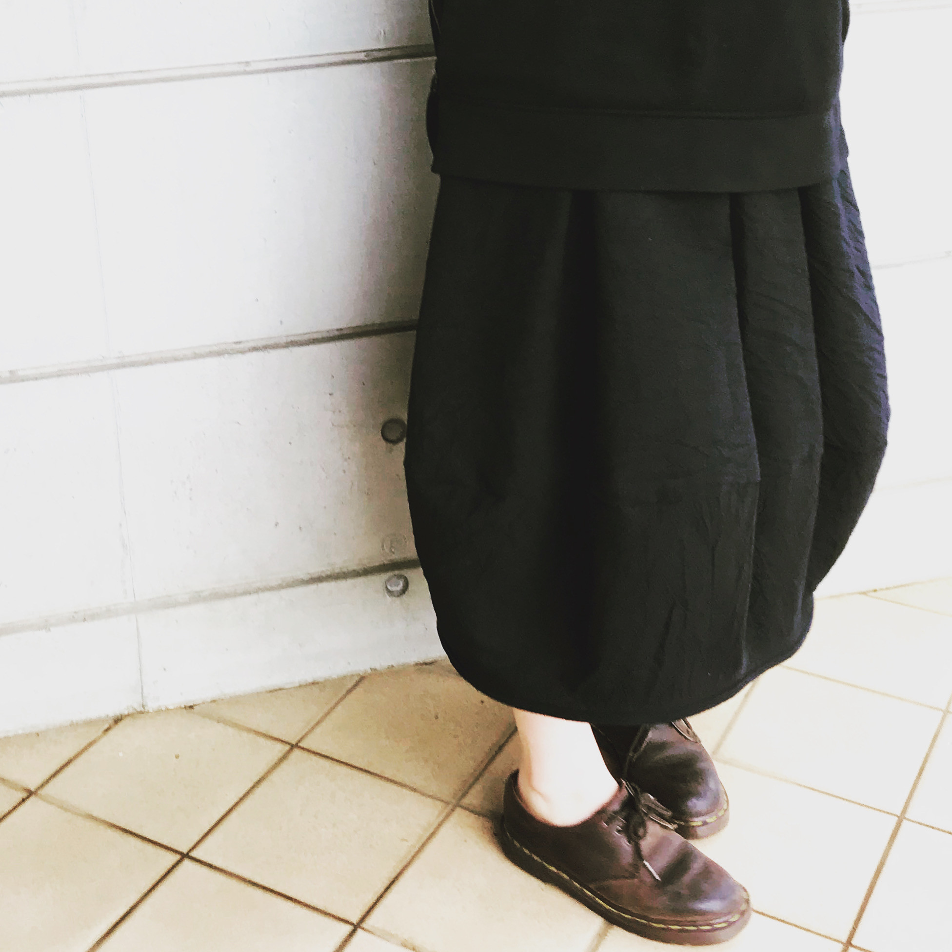 【11/6再販】■10日内発送■手作りの魅力。立体シルエットぽわんとスカート。 リネン ロングスカート ウエストゴム 冬