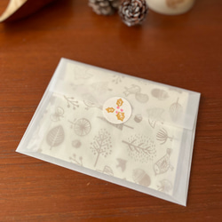 クリスマスカード/森のリース 7枚目の画像