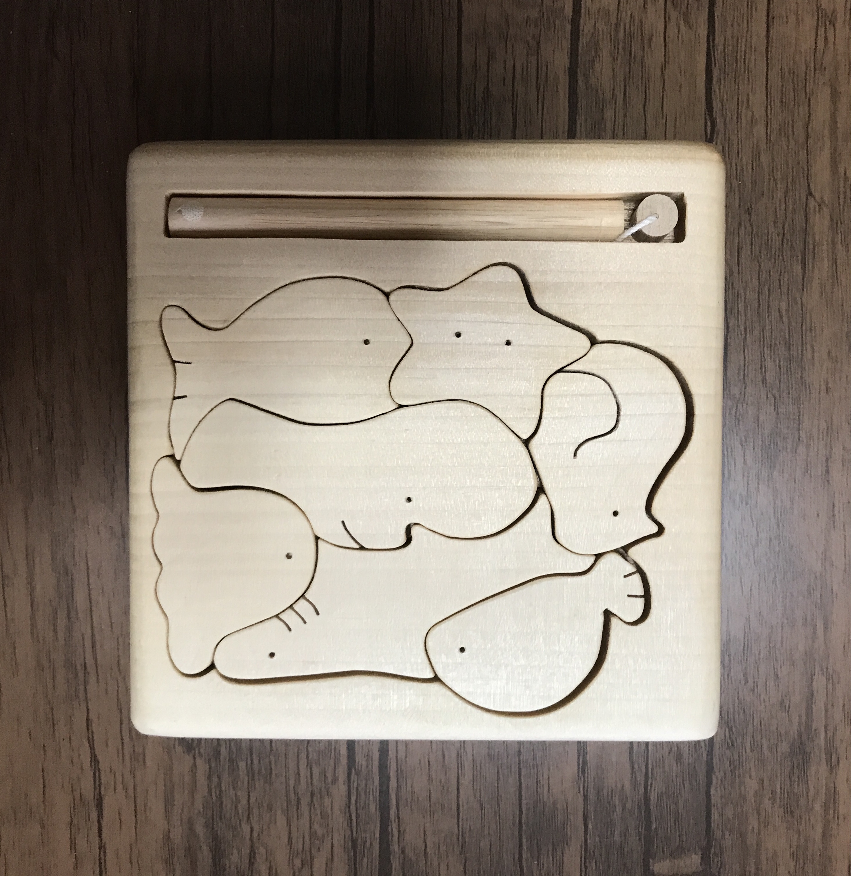 再販6 お魚釣りセット(C) 組み木パズル＆お魚釣り おもちゃ・人形
