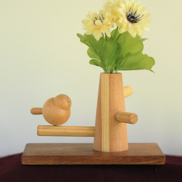 手作り木製花器　山葡萄 手作り木製花器 山葡萄 山ぶどう（大）削ぎ仕上げ 山葡萄