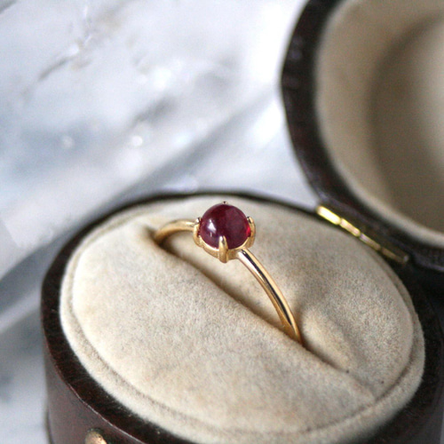 天然石ルビー·リング ルビーリング 天然石 天然石リング アクセサリー シンプルリング 指輪