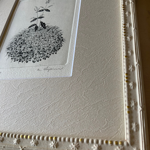 二人草】 銅版画額装 絵画 atelier clip 通販 10744111｜Creema(クリーマ)