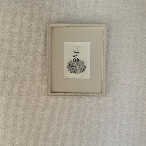 二人草】 銅版画額装 絵画 atelier clip 通販 10744111｜Creema(クリーマ)