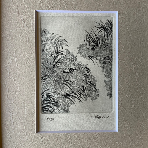 落水草】 銅版画額装 絵画 atelier clip 通販 10744162｜Creema
