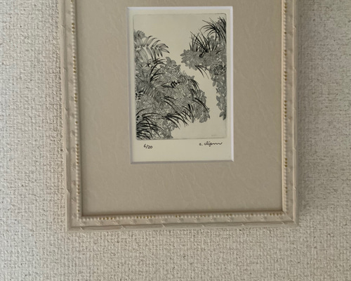 落水草】 銅版画額装 絵画 atelier clip 通販 10744162｜Creema
