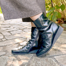 履いてる方が心地いい♪極上の履き心地で防滑底も選べる♪【返品・交換可】大丈夫、これなら履ける♪楽々ブーツBL♪日本製 2枚目の画像