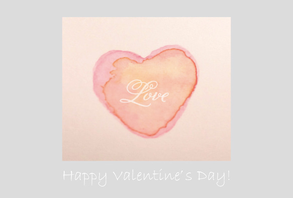 バレンタイン　「やさしいきもち」ポストカード /3枚セット　 ナチュラコ　 4枚目の画像