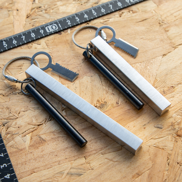 【現代版火打ち石】マグネシウムキーホルダー Magnesium FIRE starter 防災用品にも◎ 8枚目の画像