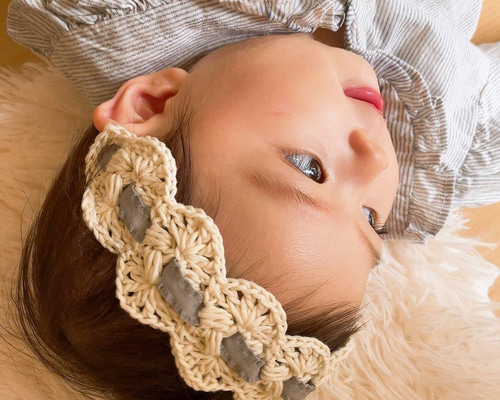 45R  かぎ針ヘアバンド 45Rかぎ針クロッシェのヘアバンド: GOODS｜45R