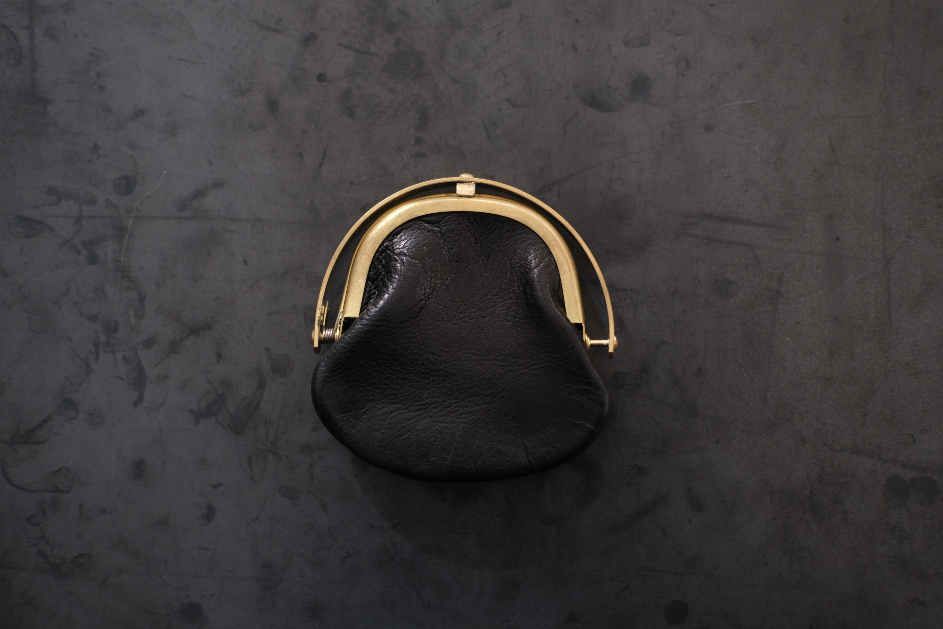 コインケース ＜鹿革 black＞  小銭入れ