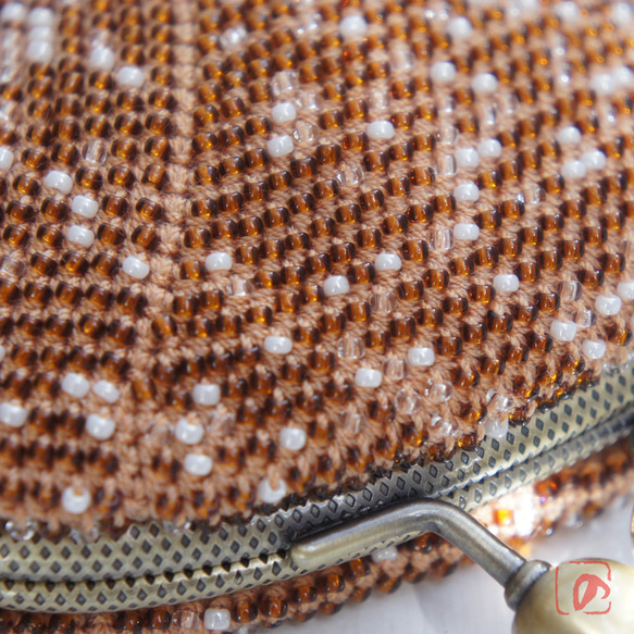 Ba-ba handmade Seedbeads crochet pouch No.1349 第6張的照片