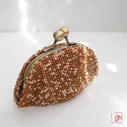 Ba-ba handmade Seedbeads crochet pouch No.1349 第5張的照片