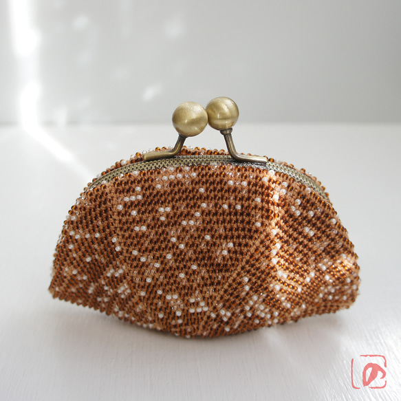 Ba-ba handmade Seedbeads crochet pouch No.1349 第4張的照片