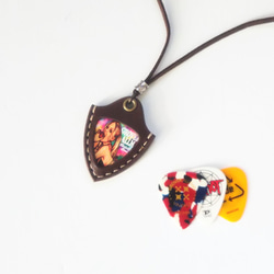 本革ギターピックケースネックレス ネックレス・ペンダント ton's