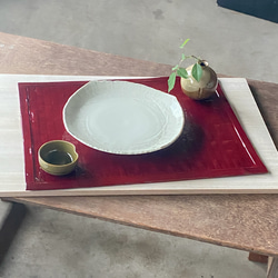 野原竹細工 つづらの衣装入れ小 一閑張り 朱 その他家具 野原竹細工