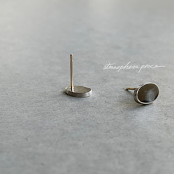 【SV925+K10】Small Window: Pierced Earrings 第1張的照片