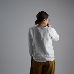 [wafu] Miyabi 亞麻亞麻內襯襯衫黃金比例領角/白色 p012a-wt1 第2張的照片