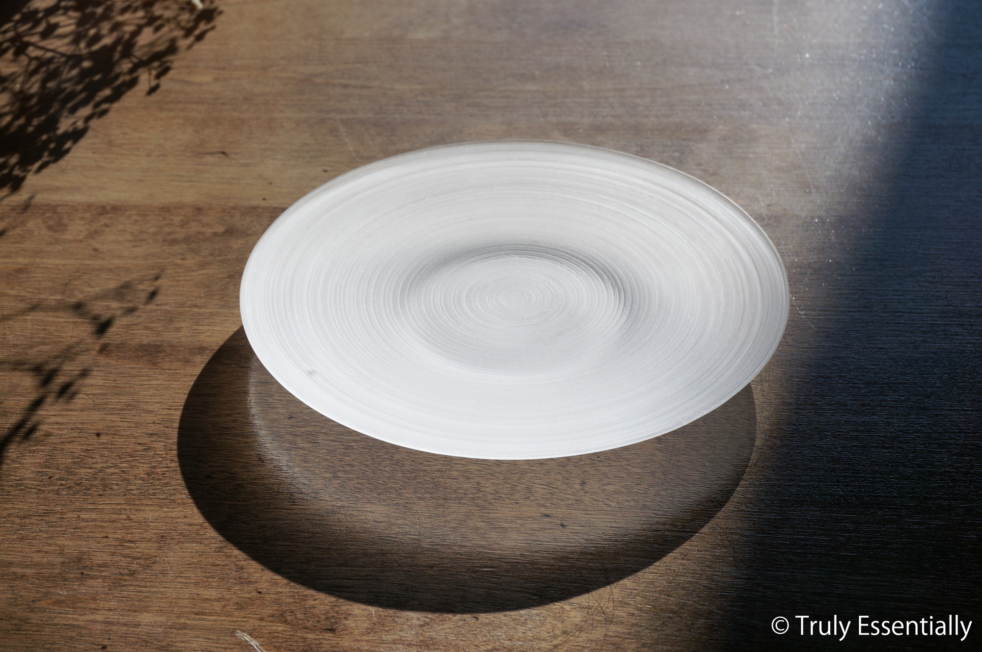 無色のガラス -「 The Vessel of Light - 月明かりのうつわ 」● 直径21cm