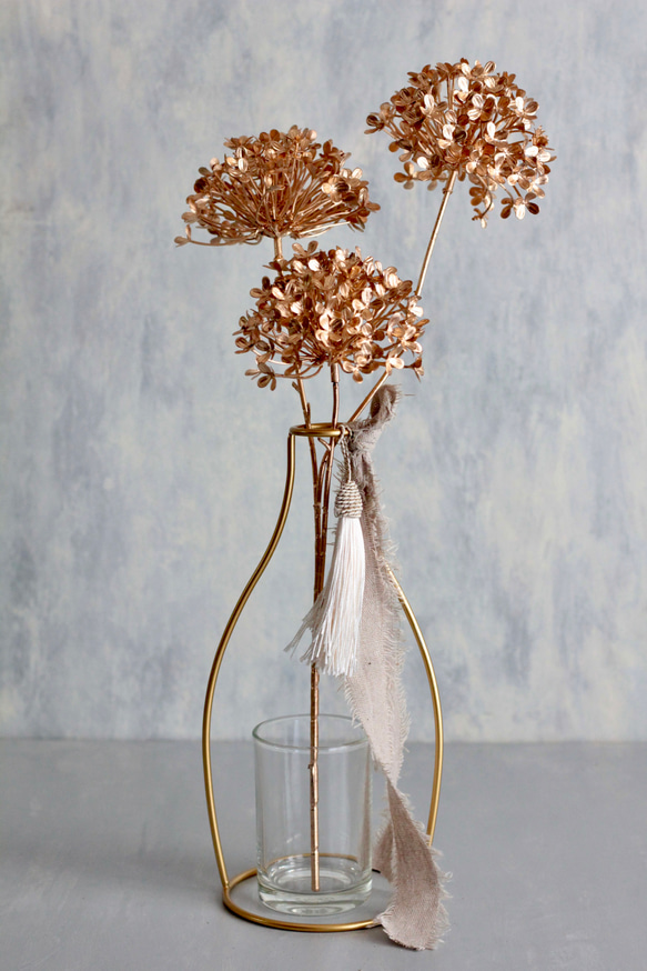 【ゴールドビバーナム】｜アーティフィシャルフラワー 花瓶アレンジ| 冬｜ギフト・インテリア雑貨 5枚目の画像