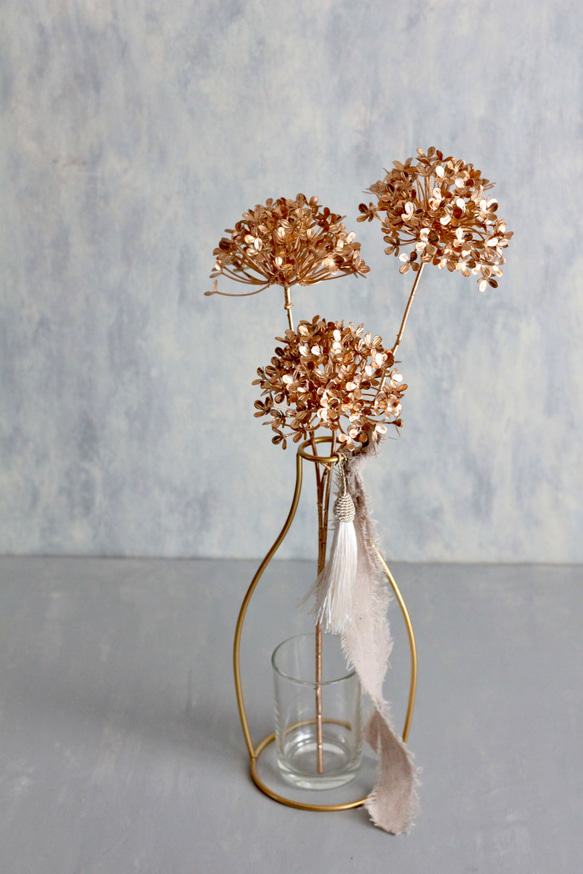 【ゴールドビバーナム】｜アーティフィシャルフラワー 花瓶アレンジ| 冬｜ギフト・インテリア雑貨 3枚目の画像