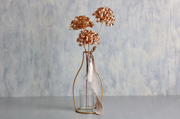 【ゴールドビバーナム】｜アーティフィシャルフラワー 花瓶アレンジ| 冬｜ギフト・インテリア雑貨 4枚目の画像