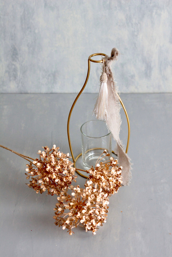 【ゴールドビバーナム】｜アーティフィシャルフラワー 花瓶アレンジ| 冬｜ギフト・インテリア雑貨 6枚目の画像