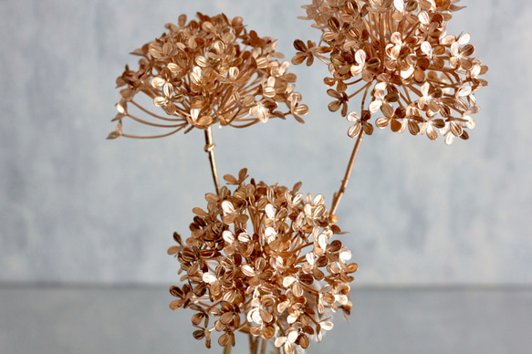 【ゴールドビバーナム】｜アーティフィシャルフラワー 花瓶アレンジ| 冬｜ギフト・インテリア雑貨 2枚目の画像