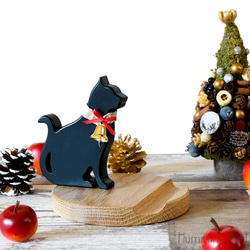 ★クリスマス★ネコのスマホスタンド 1枚目の画像
