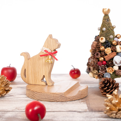 ★クリスマス★ネコのスマホスタンド 3枚目の画像