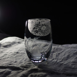 タンブラー「月とUSAGI」透明 2枚目の画像
