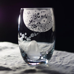 タンブラー「月とUSAGI」透明 3枚目の画像