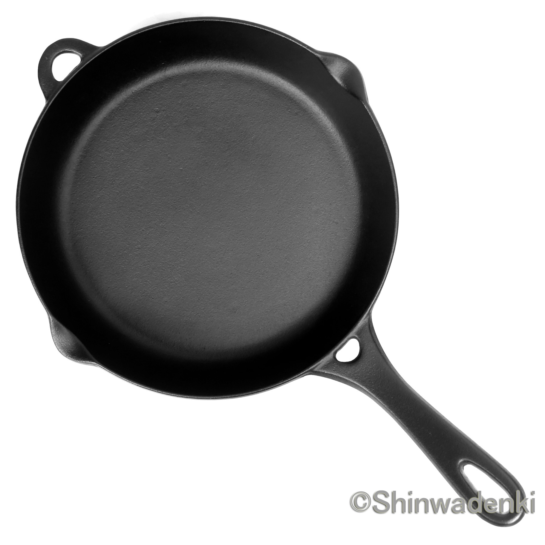 【お取り寄せ】南部鉄器 スキレット フライパン24cm 注ぎ口・収納フック付 日本製 ガス・IH対応 アウトドア