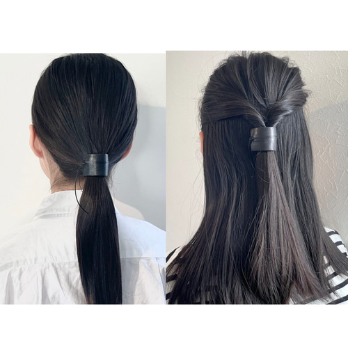 展示品♪ハンドメイド♪チェーン付きレザーポニーフック＊