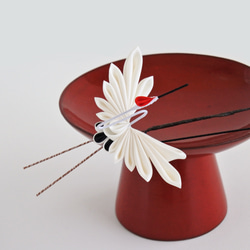 八重梅✤人形用かんざし つまみ細工 髪飾り ドール リカちゃん オビツ