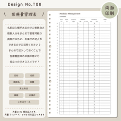 送料無料☆ よりどり１０枚で１５００円 ☆家計簿フォーマット 【 オプションシート 】用紙・デザイン リニューアル版 ☆ 10枚目の画像