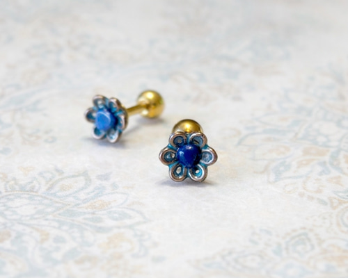 Lapis Bloom ラピスブルーム ボディピアス 神秘的 ラピスラズリ 14G