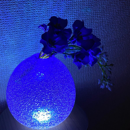 【専用】琉球硝子　スタンドライト　清涼ブルー　インテリア　お洒落　可愛い 琉球硝子 スタンドライト 清涼ブルー インテリア お洒落 可愛い 琉球