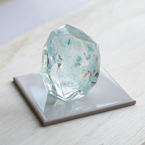 蓄光石Vol.1「蒼」Phosphorescence Epoxite (Ultramarine) 立体