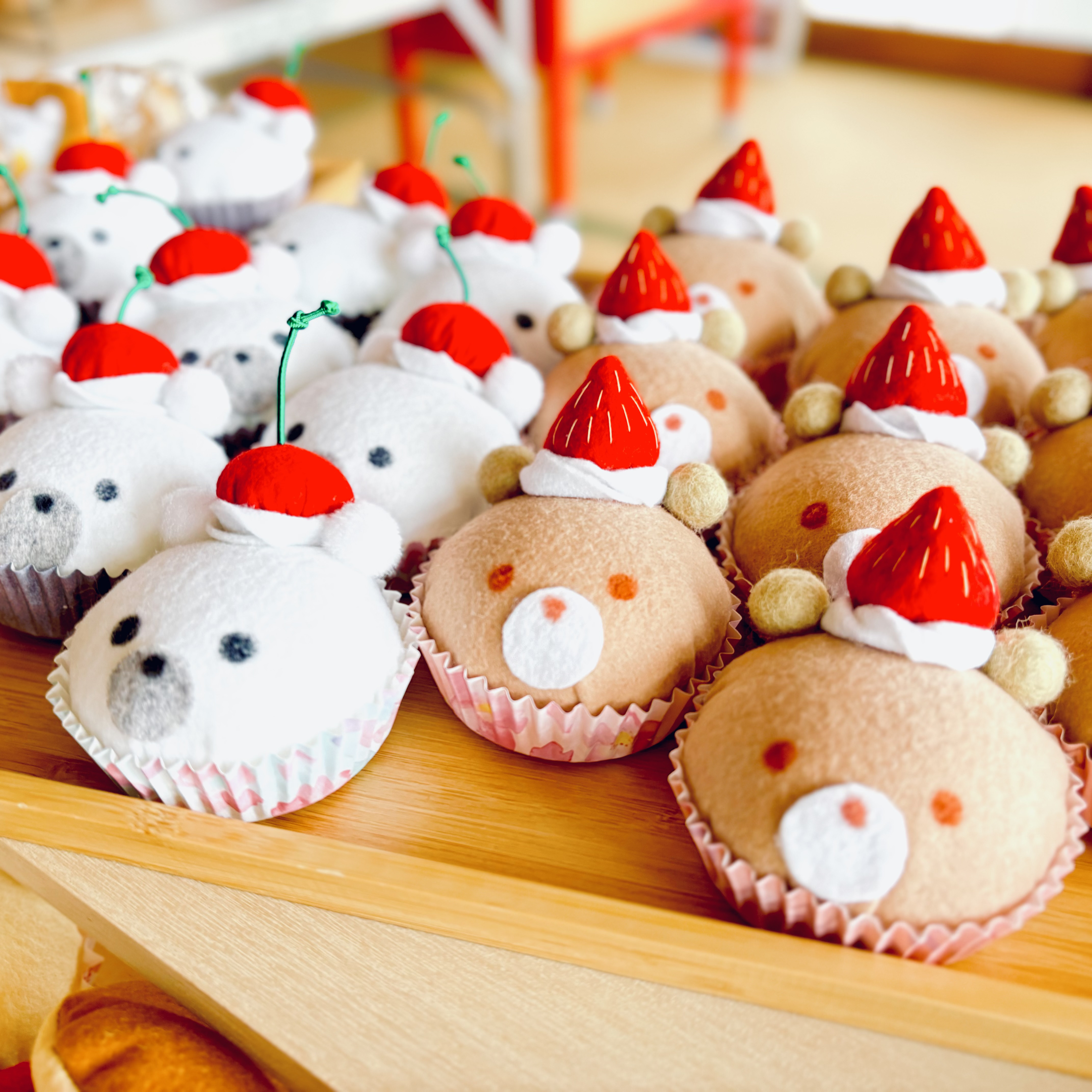 小さなカップケーキのセット♡くま くまのカップケーキ おもちゃ・人形 banana house 通販 10775262